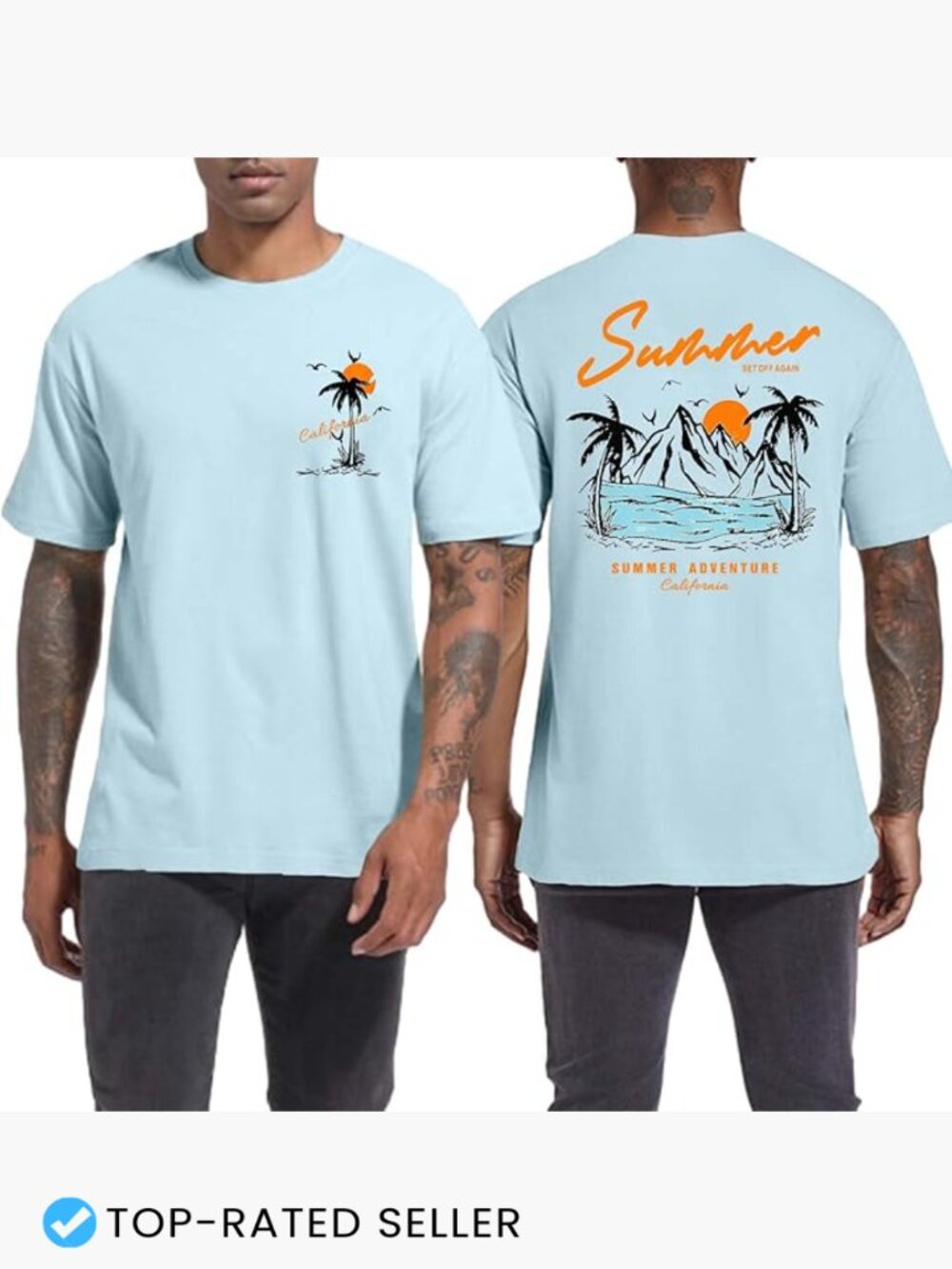 Oversized Letter Print T-Shirt Baggy Cotton Short Sleeve Summer Beach Tee